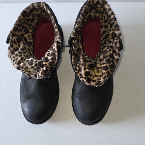 Timberland Waterproof Teddy Winter Boots Size 6 Faux Shearling Lug Sole Gorpcore - Picture 4 of 13